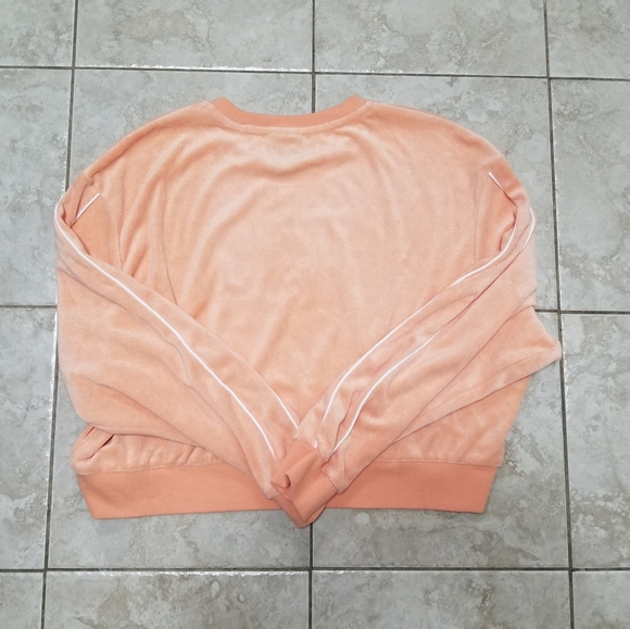 Nike Orange Terry Cloth Cropped Sweater, Women's Size S, Out of Stock - Picture 2 of 10